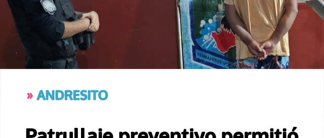 Patrullaje preventivo permitió recuperar herramientas robadas y detener a un sospechoso