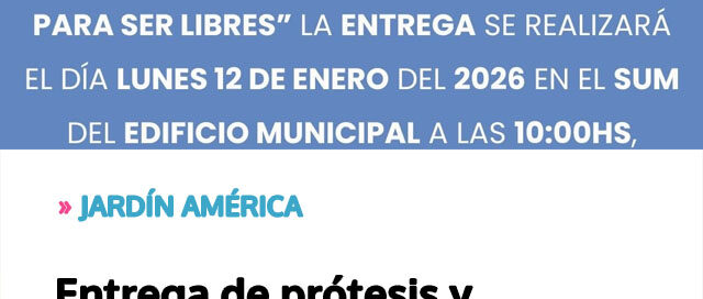 JARDÍN AMÉRICA: Entrega de prótesis y anteojos en operativo social: beneficiarios deberán presentarse con DNI