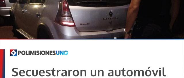 Secuestraron un automóvil con documentación falsa tras una estafa en la zona centro